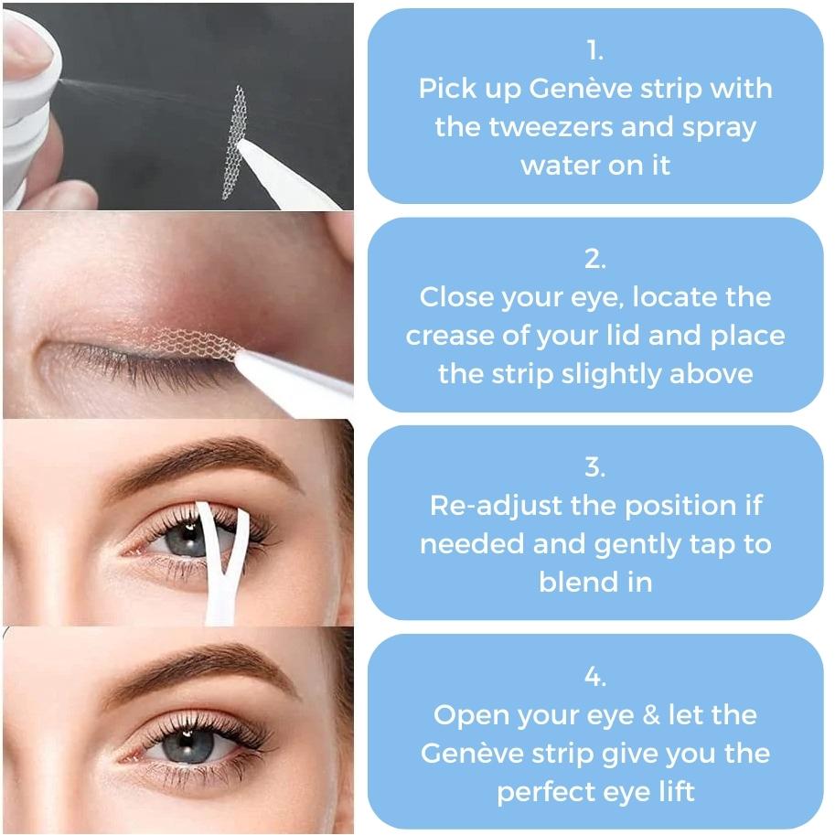 2x Genève™ Invisible Eye-lift Strips
