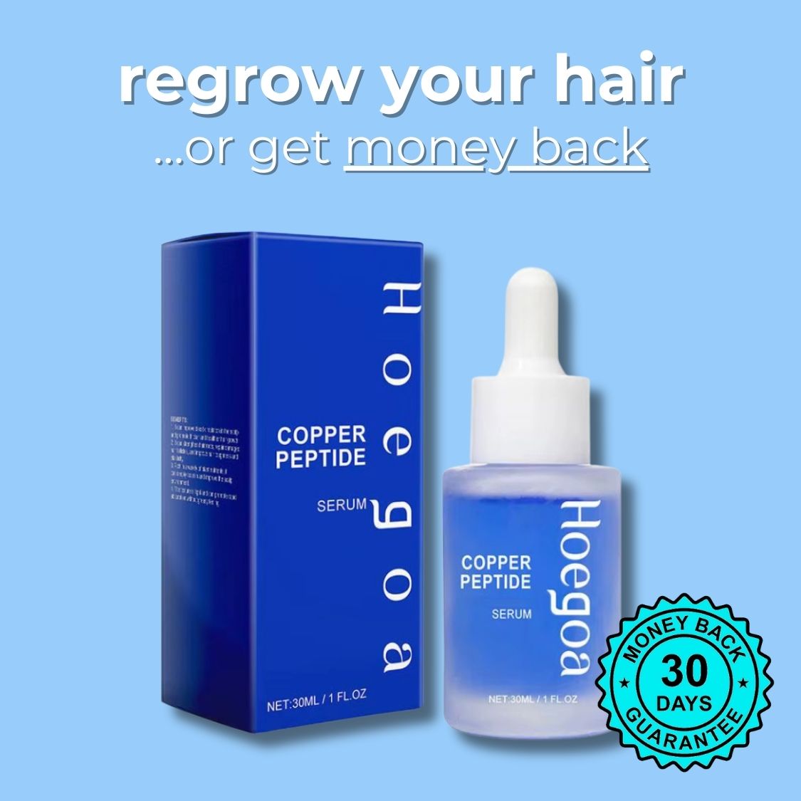 Copper Peptide Hair Regrowth Serum